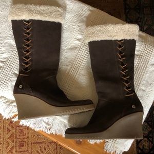 Ugg Australia | Felicity Brown Suede Boots Size 8